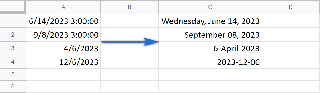 Cómo cambiar el formato de fecha en Google Sheets y convertir la fecha a número y texto