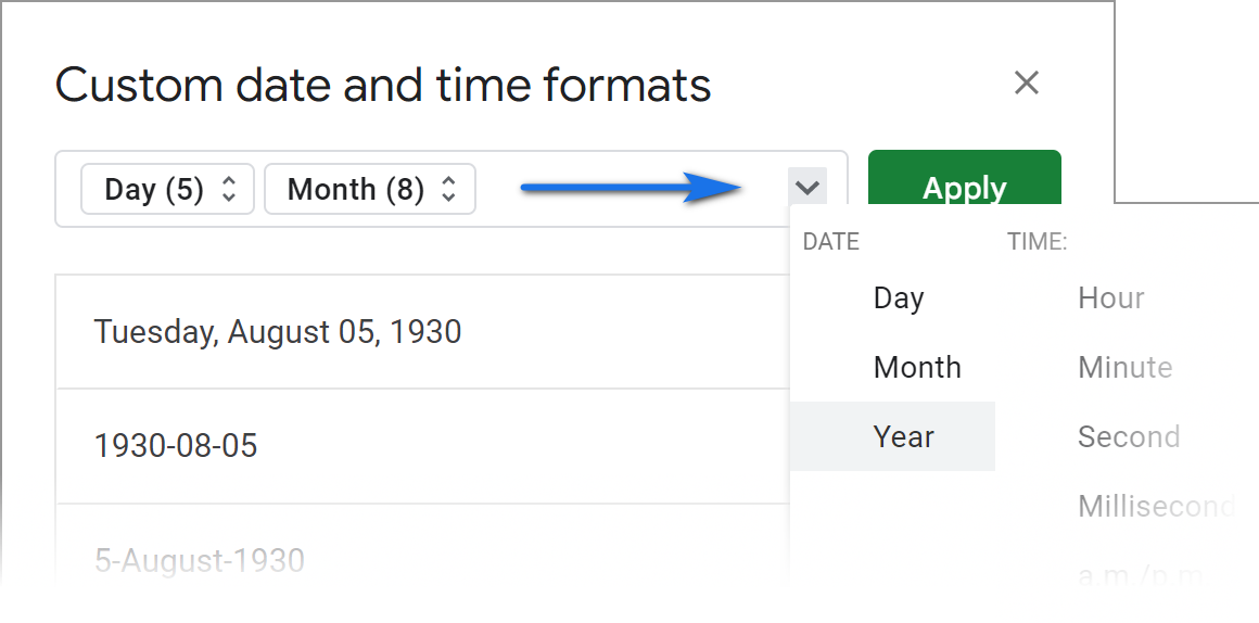 Cómo cambiar el formato de fecha en Google Sheets y convertir la fecha a número y texto