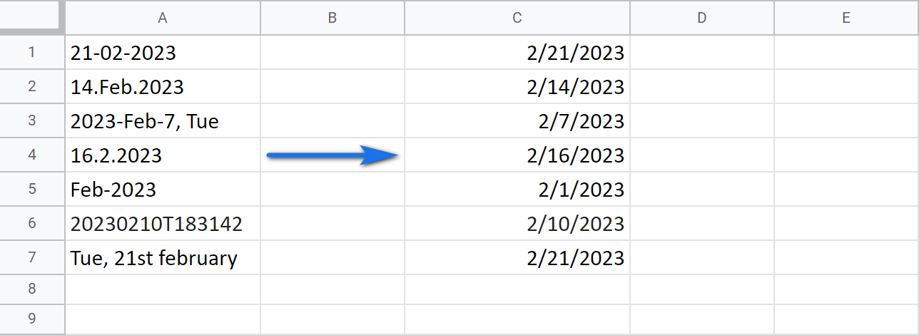 Cómo cambiar el formato de fecha en Google Sheets y convertir la fecha a número y texto