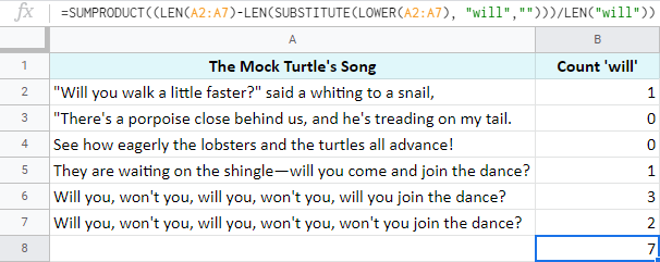 Cómo hacer un recuento de caracteres en Google Sheets