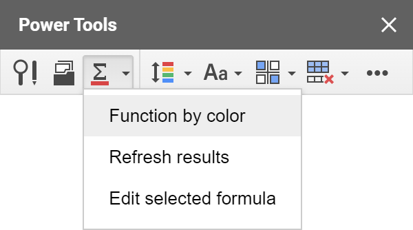 Contar celdas por color en Google Sheets