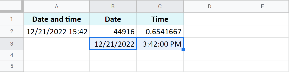 Calcular el tiempo en Google Sheets