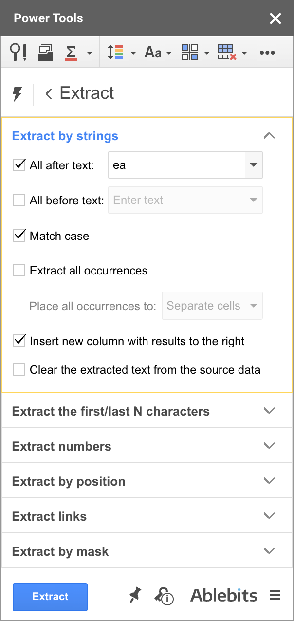 cierto texto de cadenas, URL de enlaces y más