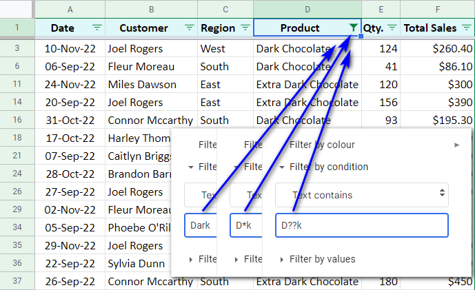 Filtre por condición en Google Sheets y trabaje con vistas de filtro Filtre por condición en Google Sheets y trabaje con vistas de filtro