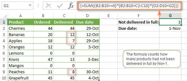 Excel SUMIFS y SUMIF con múltiples criterios – ejemplos de fórmulas