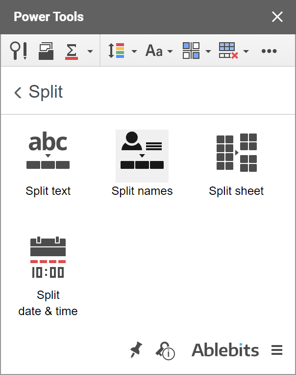 Dividir celdas en Google Sheets en varias columnas
