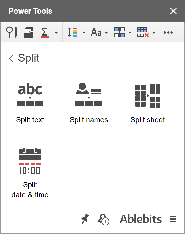 Dividir celdas en Google Sheets en varias columnas