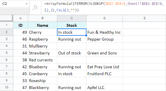 5 formas de fusionar hojas de Google, agregar columnas con datos relacionados e insertar filas que no coinciden