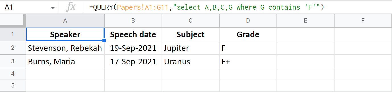 Cómo utilizar la función QUERY de Google Sheets: cláusulas estándar y una herramienta alternativa