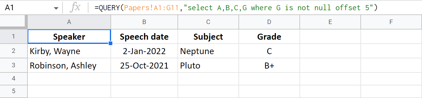 Cómo utilizar la función QUERY de Google Sheets: cláusulas estándar y una herramienta alternativa