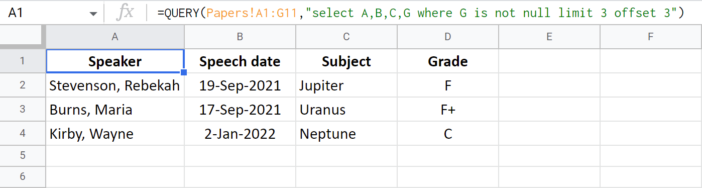 Cómo utilizar la función QUERY de Google Sheets: cláusulas estándar y una herramienta alternativa