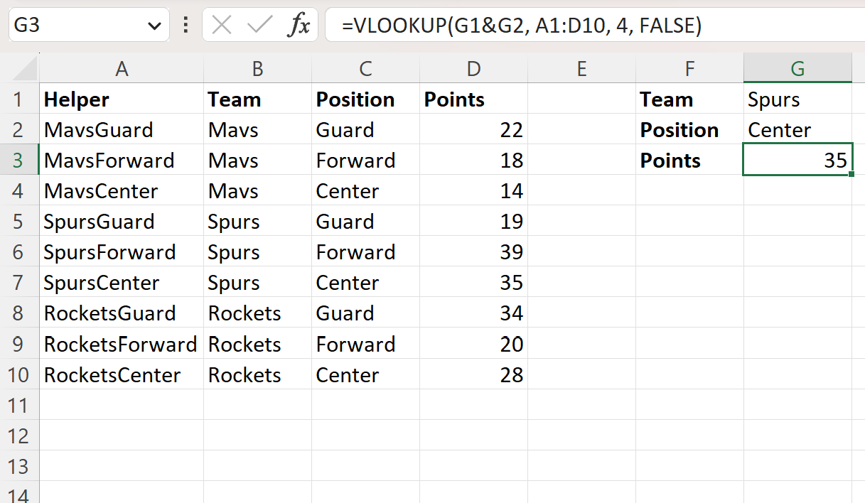 Excel: BUSCARV de varias columnas con un solo retorno Excel: BUSCARV de varias columnas con un solo retorno