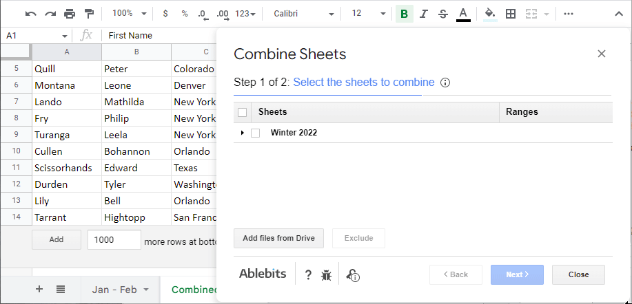 7 formas de fusionar varias hojas de Google en una sin copiar ni pegar