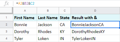 Cómo fusionar celdas en Google Sheets