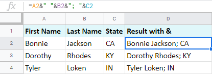 Cómo fusionar celdas en Google Sheets
