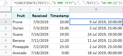 Cómo fusionar celdas en Google Sheets