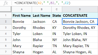 Cómo fusionar celdas en Google Sheets