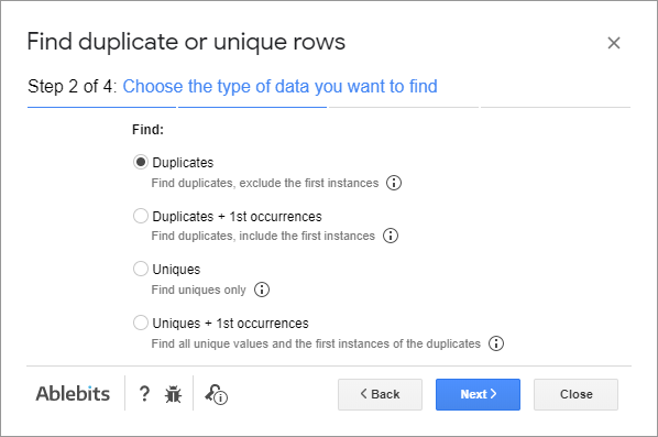 Resalte duplicados en Google Sheets: formato condicional versus complemento