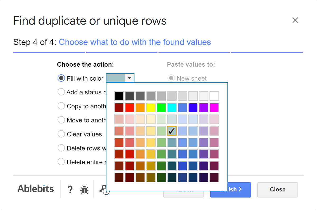 Resalte duplicados en Google Sheets: formato condicional versus complemento