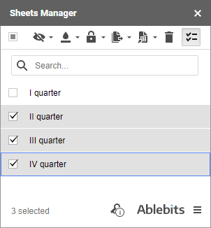Divida una tabla o un archivo de Google en varias hojas de cálculo o de Google en Drive
