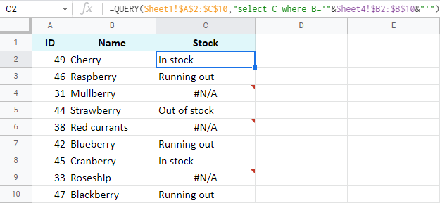 Fusiona 2 hojas de Google y actualiza datos según registros comunes