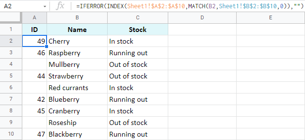 Fusiona 2 hojas de Google y actualiza datos según registros comunes