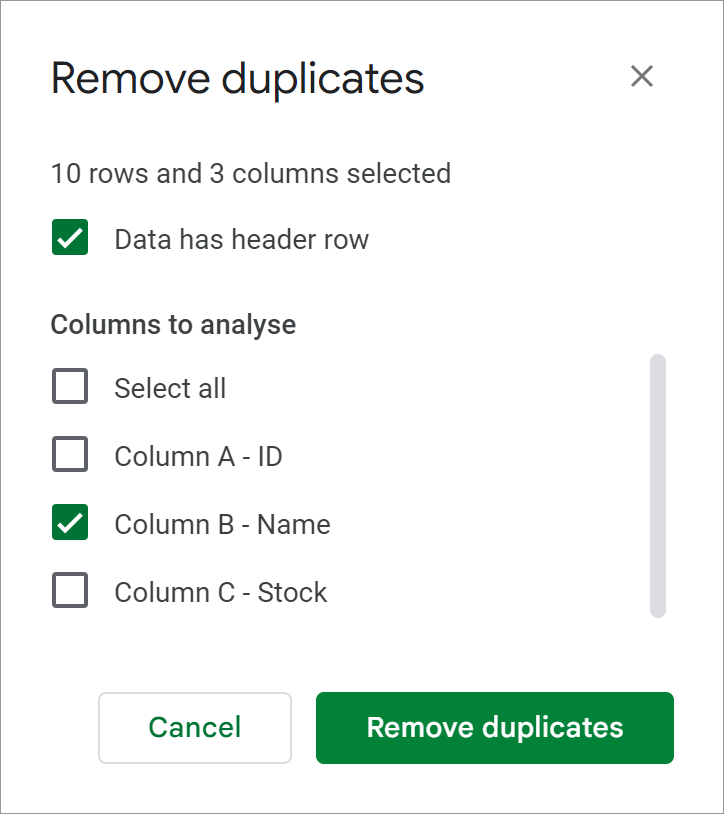 7 formas sencillas de buscar y eliminar duplicados en Google Sheets