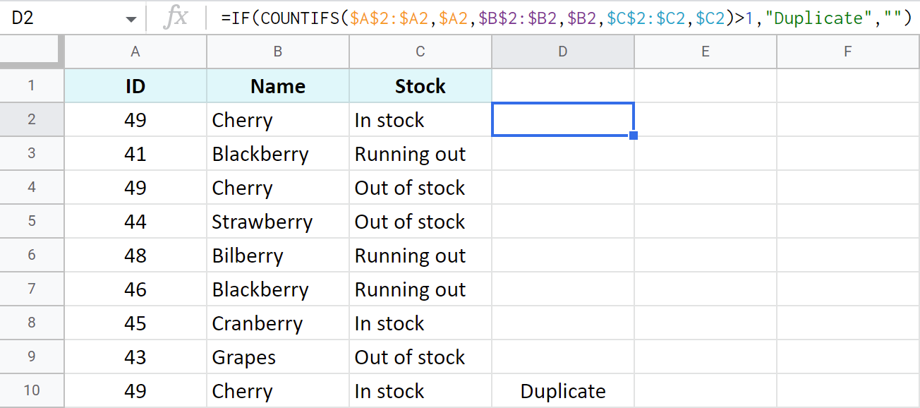 7 formas sencillas de buscar y eliminar duplicados en Google Sheets