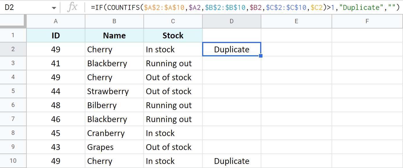 7 formas sencillas de buscar y eliminar duplicados en Google Sheets