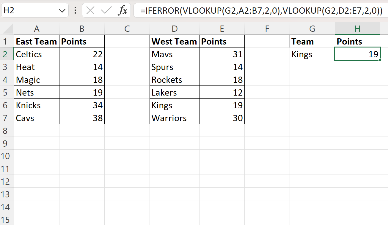 Excel: utilice BUSCARV con varias tablas de búsqueda Excel: utilice BUSCARV con varias tablas de búsqueda