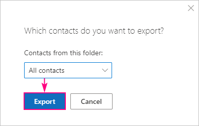 Cómo exportar contactos de Outlook