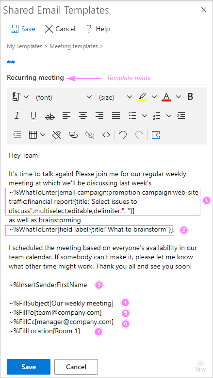 Cree una plantilla de reunión de Outlook: 4 formas rápidas