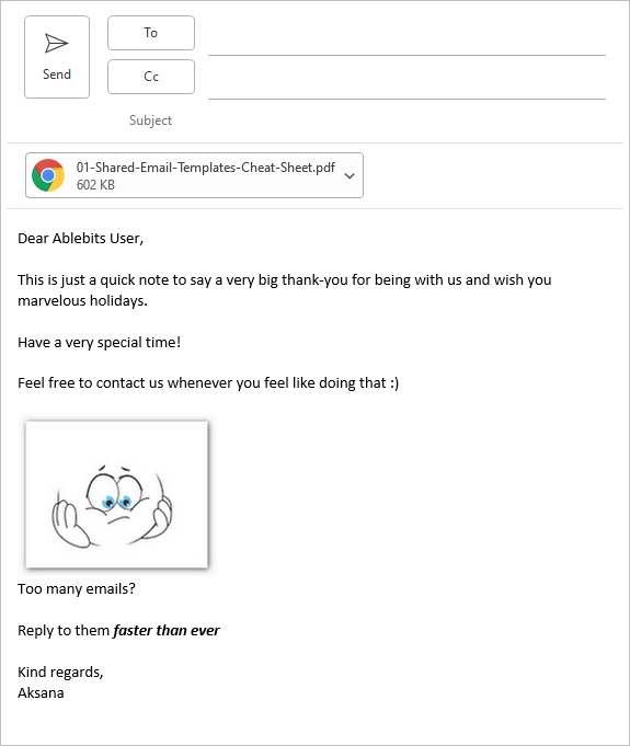 Cómo crear plantillas de correo electrónico dinámicas de Outlook para el usuario actual