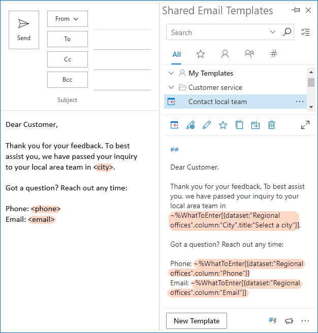 Agregar una lista desplegable a la plantilla de correo electrónico de Outlook Agregar una lista desplegable a la plantilla de correo electrónico de Outlook