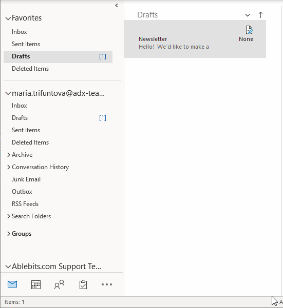 Cree borradores de Outlook y utilícelos como plantillas de correo electrónico