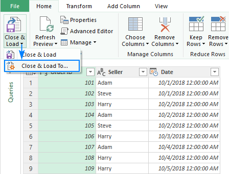 Unir dos o más tablas en Excel con Power Query