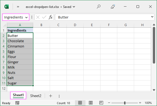 Cómo crear una lista desplegable en Excel: dinámica, editable y con capacidad de búsqueda