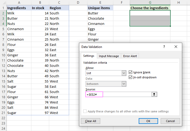 Cómo crear una lista desplegable en Excel: dinámica, editable y con capacidad de búsqueda
