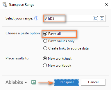 Cómo cambiar columnas y filas en Excel Cómo cambiar columnas y filas en Excel