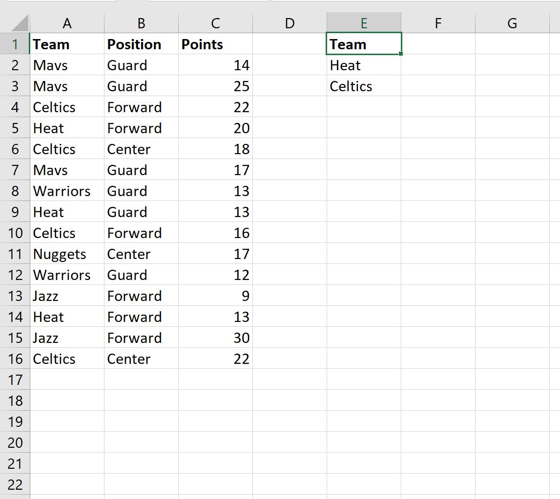 Excel: cómo filtrar una columna por múltiples valores Excel: cómo filtrar una columna por múltiples valores