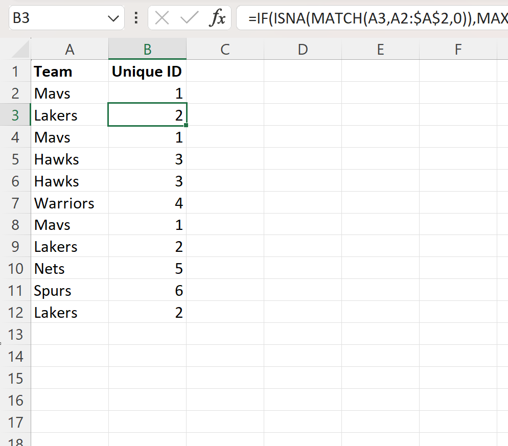 Cómo generar identificadores únicos en Excel Cómo generar identificadores únicos en Excel