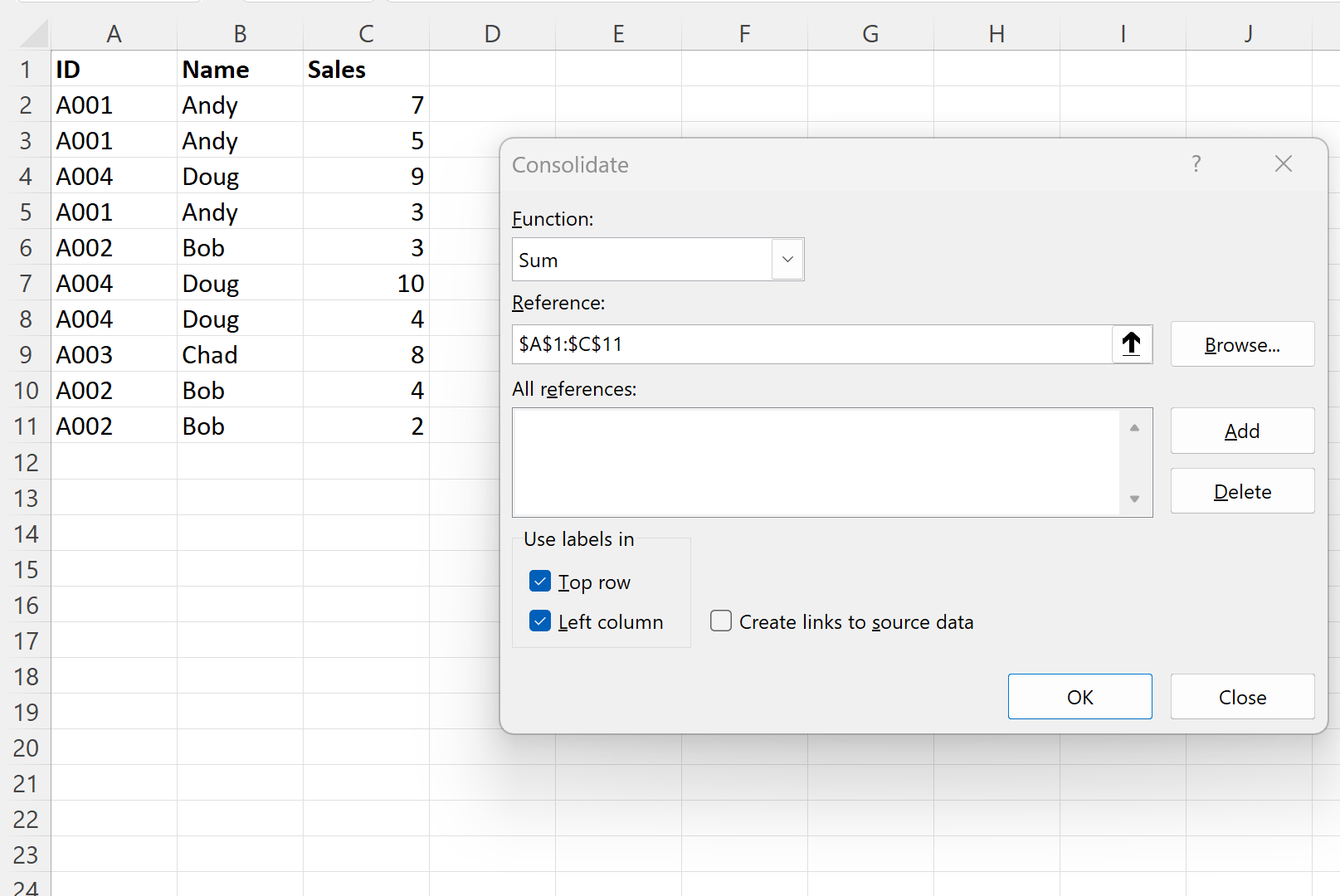 Excel: cómo combinar filas con el mismo ID Excel: cómo combinar filas con el mismo ID