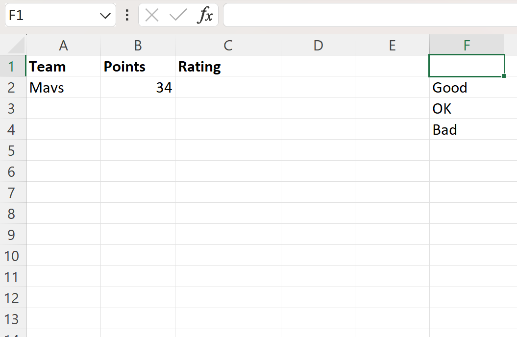Excel: cómo agregar una opción en blanco en la lista desplegable