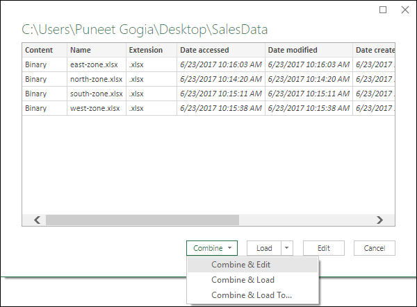 Cree una tabla dinámica utilizando varios archivos de Excel (libros de trabajo) Cree una tabla dinámica utilizando varios archivos de Excel (libros de trabajo)