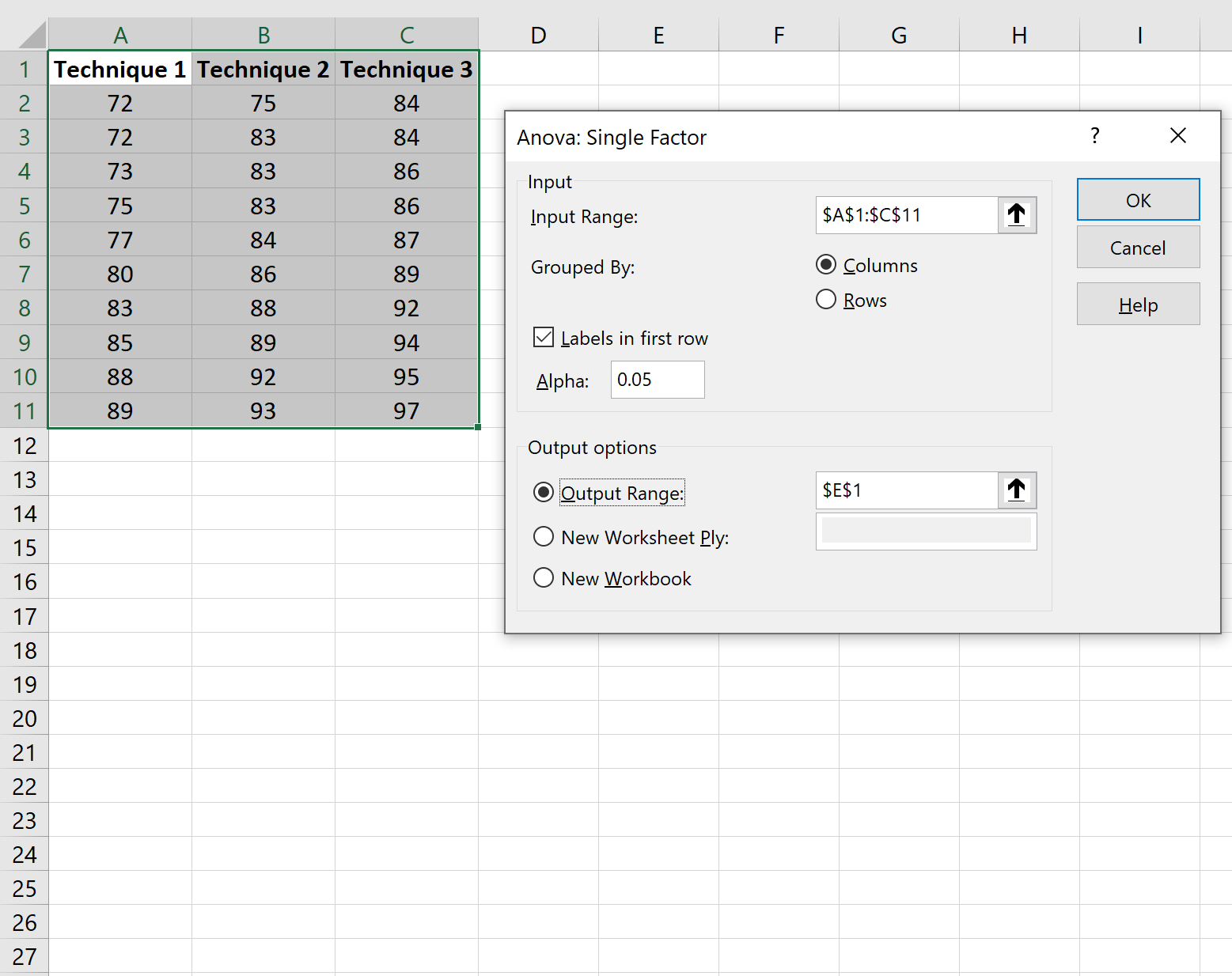 Cómo realizar una corrección de Bonferroni en Excel Cómo realizar una corrección de Bonferroni en Excel