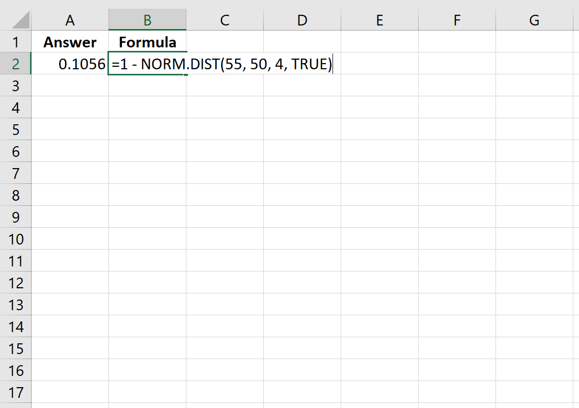 Cómo calcular probabilidades CDF normales en Excel