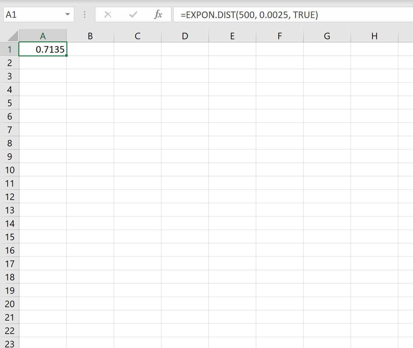 Cómo utilizar la distribución exponencial en Excel