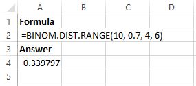 Cómo utilizar la distribución binomial en Excel
