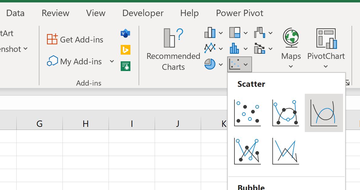 Cómo trazar una distribución de chi-cuadrado en Excel