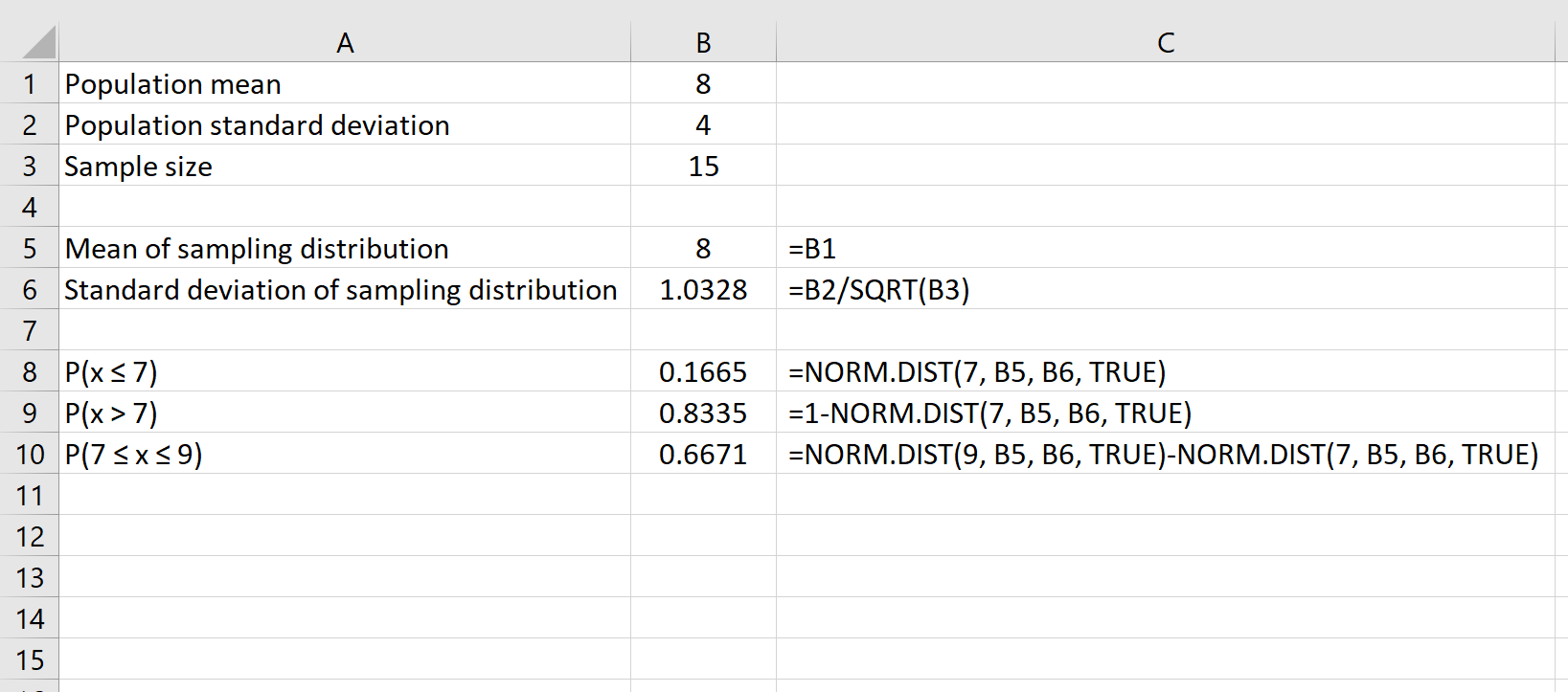 Cómo aplicar el teorema del límite central en Excel Cómo aplicar el teorema del límite central en Excel